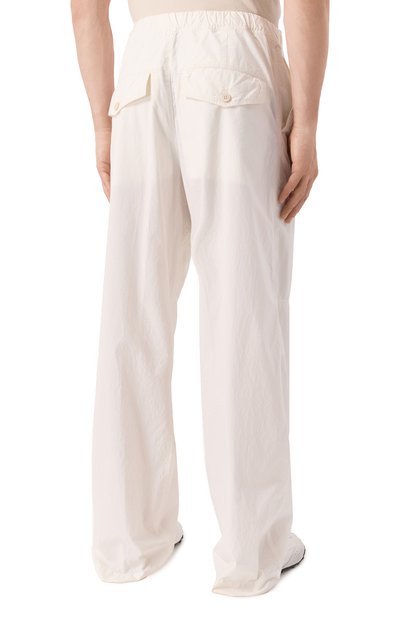 Хлопковые брюки DRIES VAN NOTEN белого цвета по цене 94600 руб., арт. 251-020912-1148, фото 4 Хлопковые брюки DRIES VAN NOTEN, арт. 251-020912-1148, фото 4
