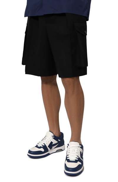 Кожаные кеды out of office OFF-WHITE, арт. 0MIA189C99LEA007, фото 3