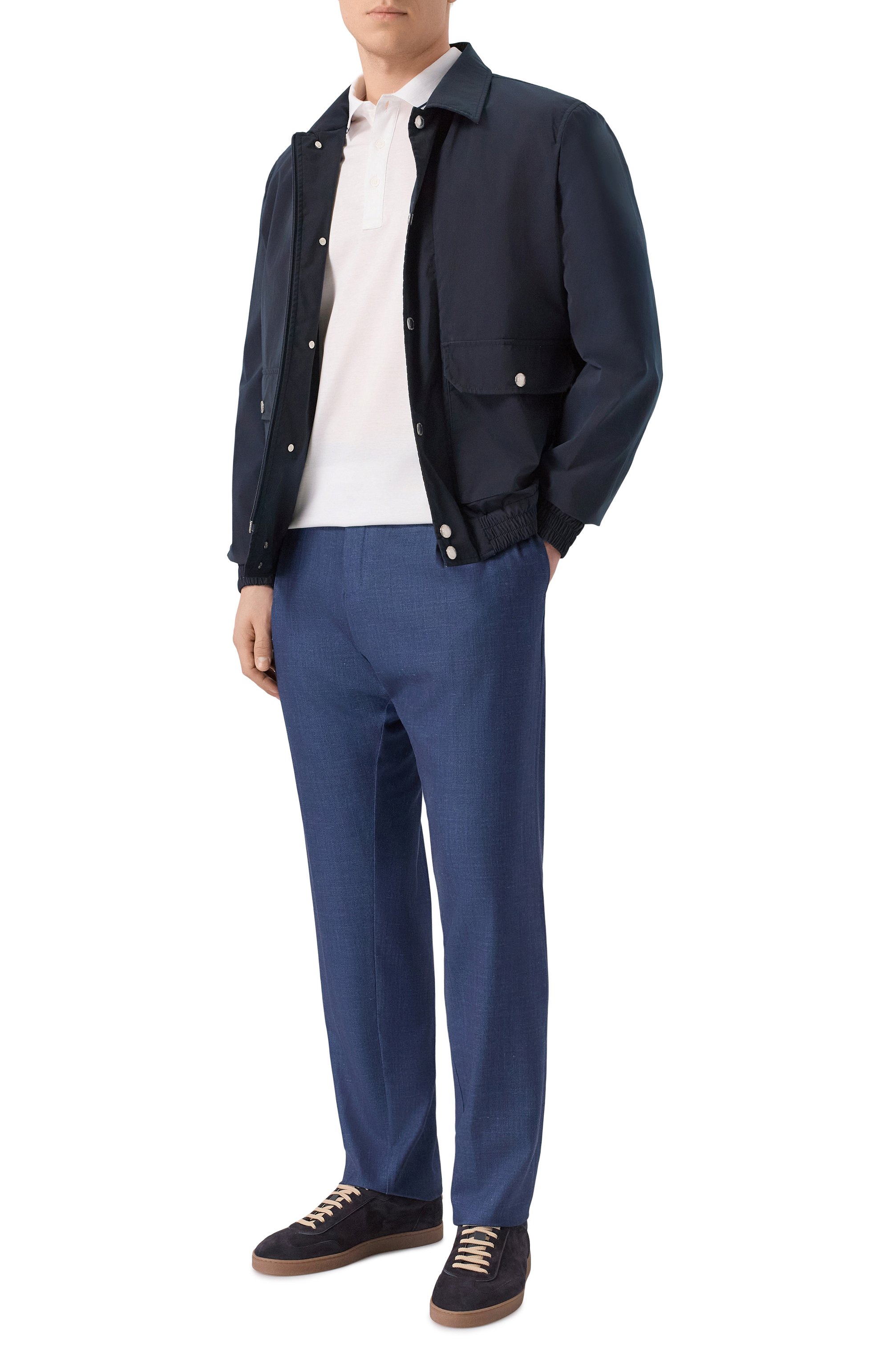 Брюки из шерсти и шелка PAUL&SHARK, арт. 26414073, фото 2