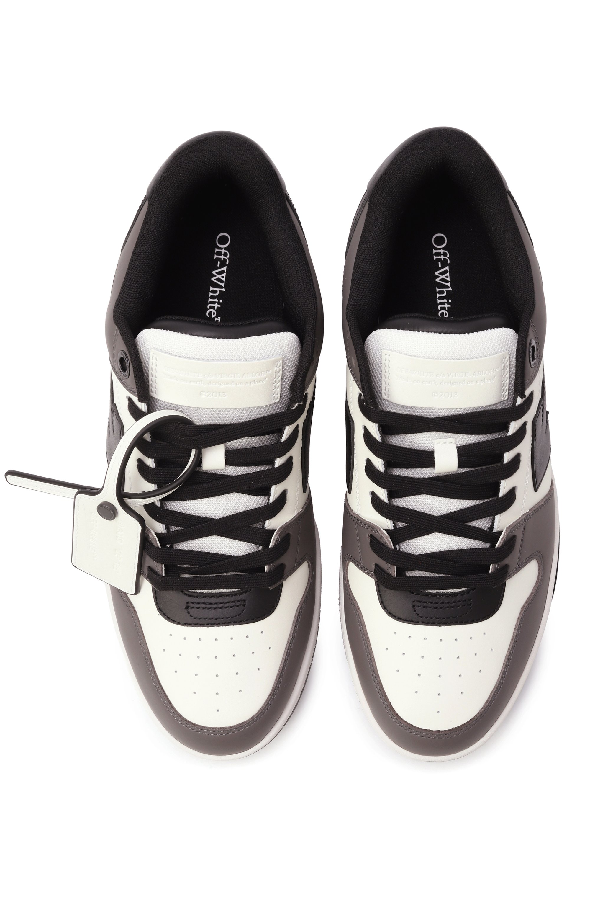 Кожаные кеды out of office OFF-WHITE, арт. 0MIA189C99LEA013, фото 6