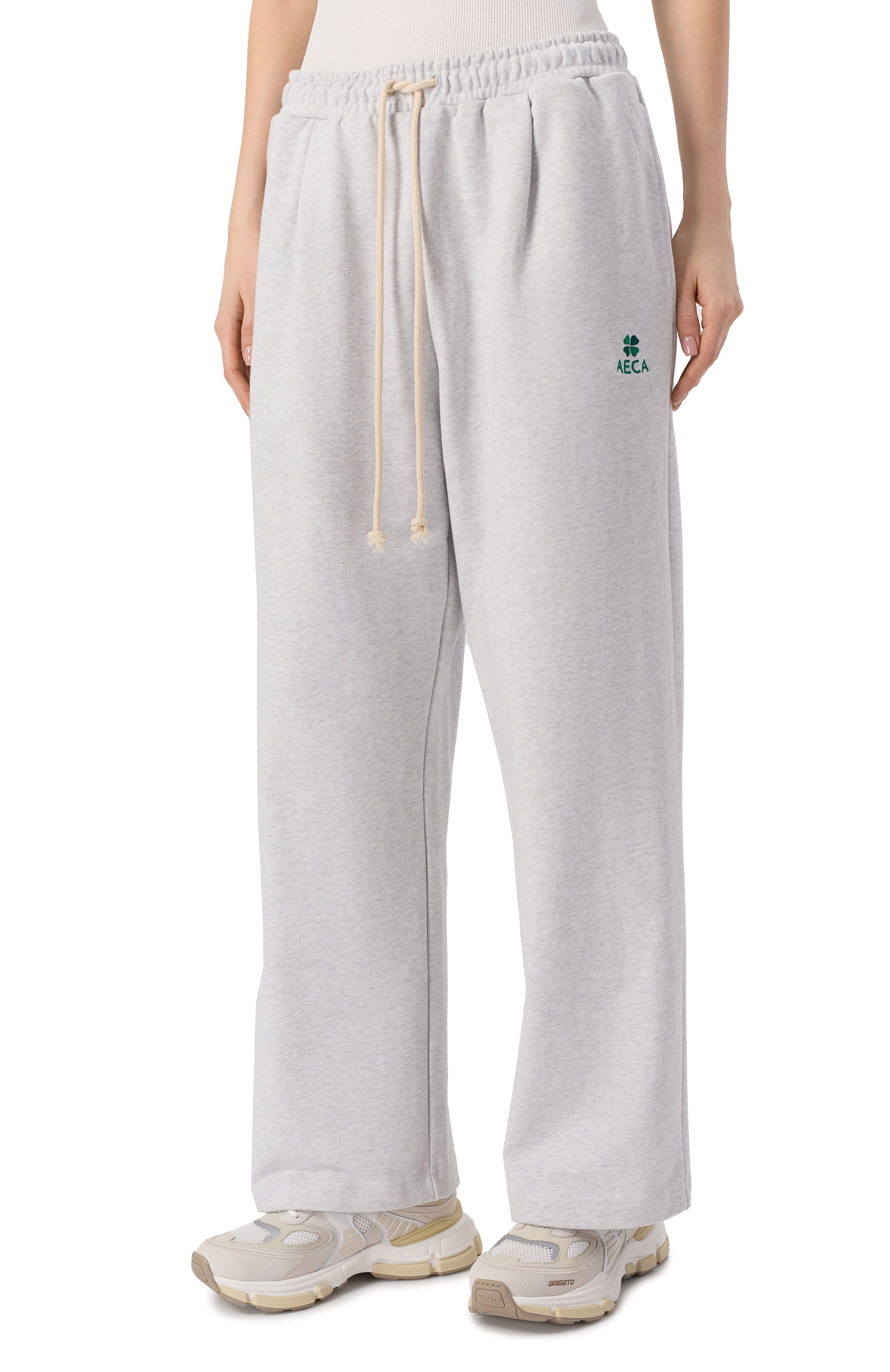 Хлопковые брюки AECA WHITE, арт. AWCMFWBDBPLSO001C0.LIGHT GREY (L), фото 3