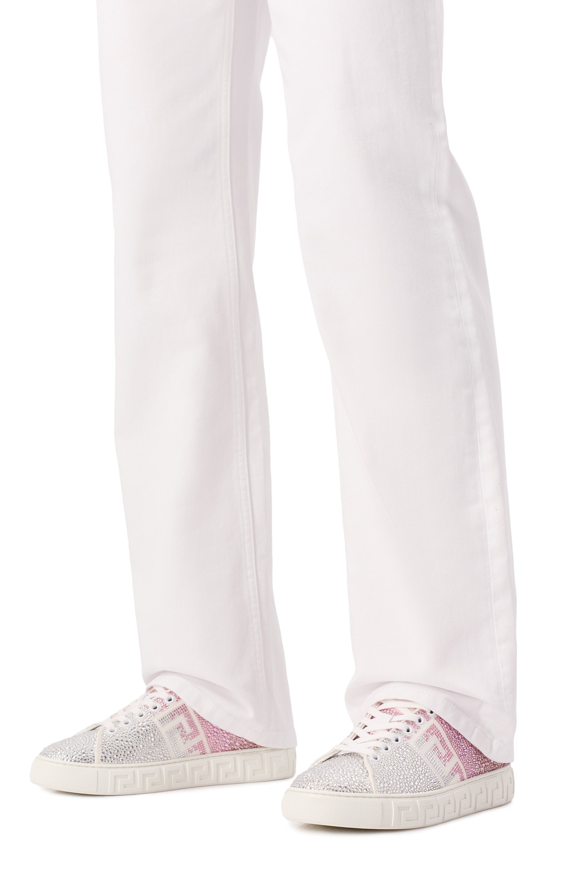 Текстильные кеды greca VERSACE, арт. 1013568/1A13090, фото 3