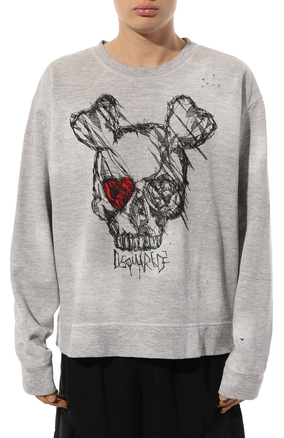 Свитшот из хлопка и кашемира DSQUARED2, арт. S71GU0611/S25061, фото 3