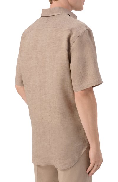 Льняная рубашка CANALI, арт. CSM7077/GL03099, фото 4