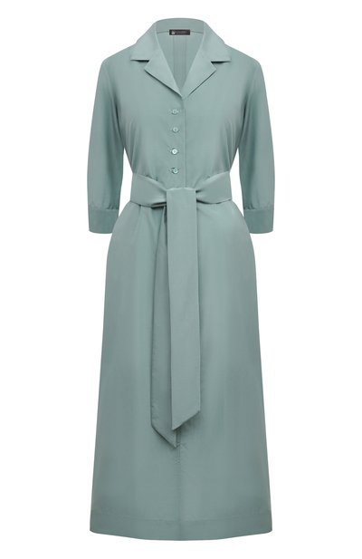 Женское платье из хлопка и шелка COLOMBO, арт. AB00283/M0D