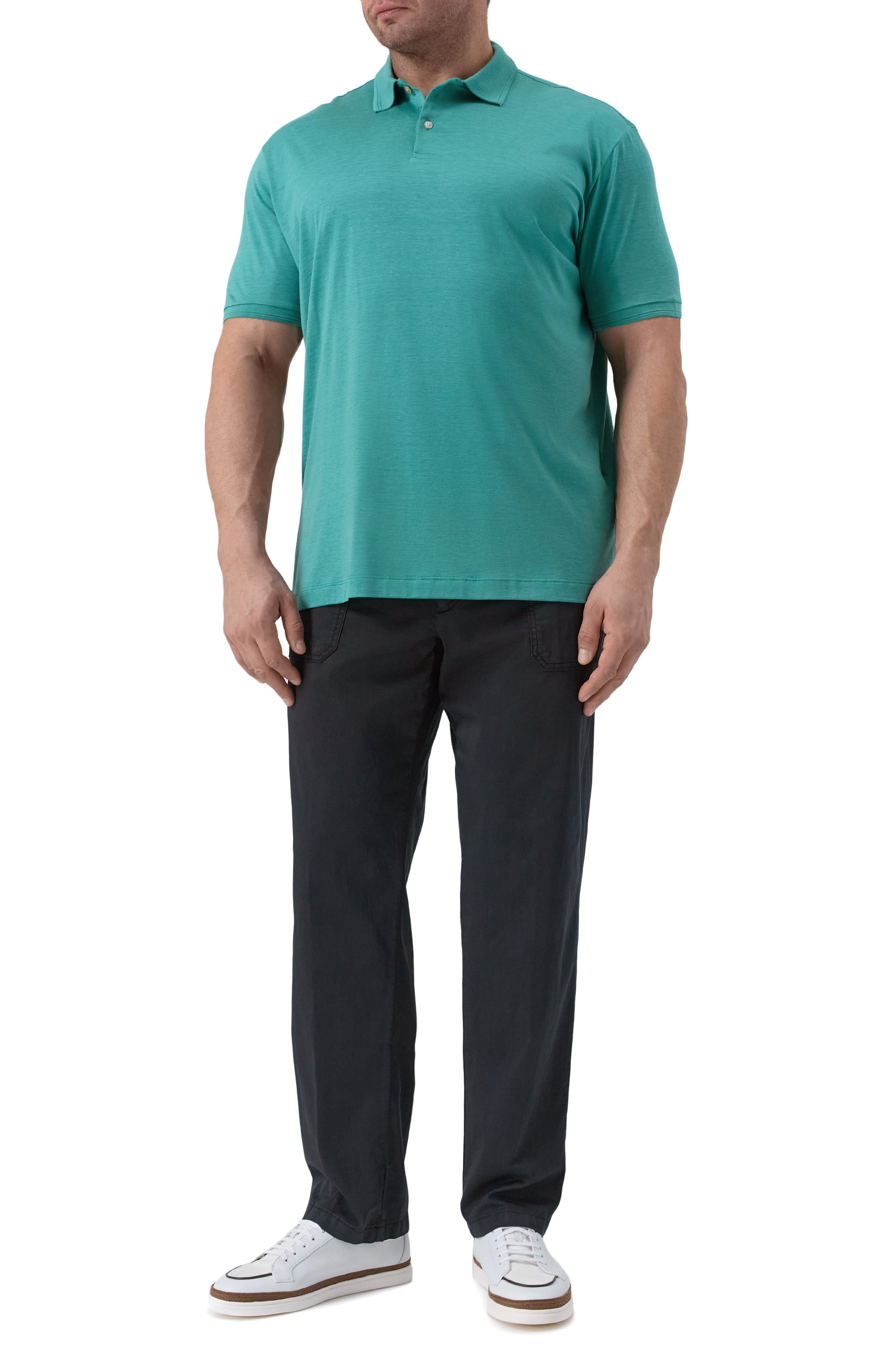 Брюки из хлопка и шелка MARCO PESCAROLO, арт. BAIA/5109, фото 2