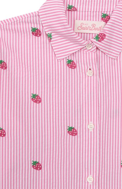 Хлопковая рубашка MC2 SAINT BARTH, арт. STBK MINI BRIGITTE/BRIG003/01921F, фото 3