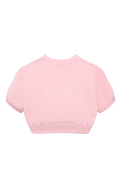 Укороченный свитшот FENDI светло-розового цвета по цене 37600 руб., арт. JFH144/5V0/3-6, фото 2 Укороченный свитшот FENDI, арт. JFH144/5V0/3-6, фото 2