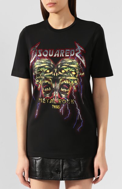 Хлопковая футболка DSQUARED2, арт. S72GD0189/S22427, фото 3