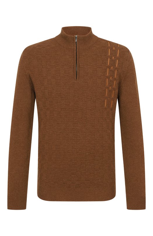 Свитер из кашемира и шерсти Zilli KZMN01M0350VLST00 Коричневый KZMN01M0350VLST00