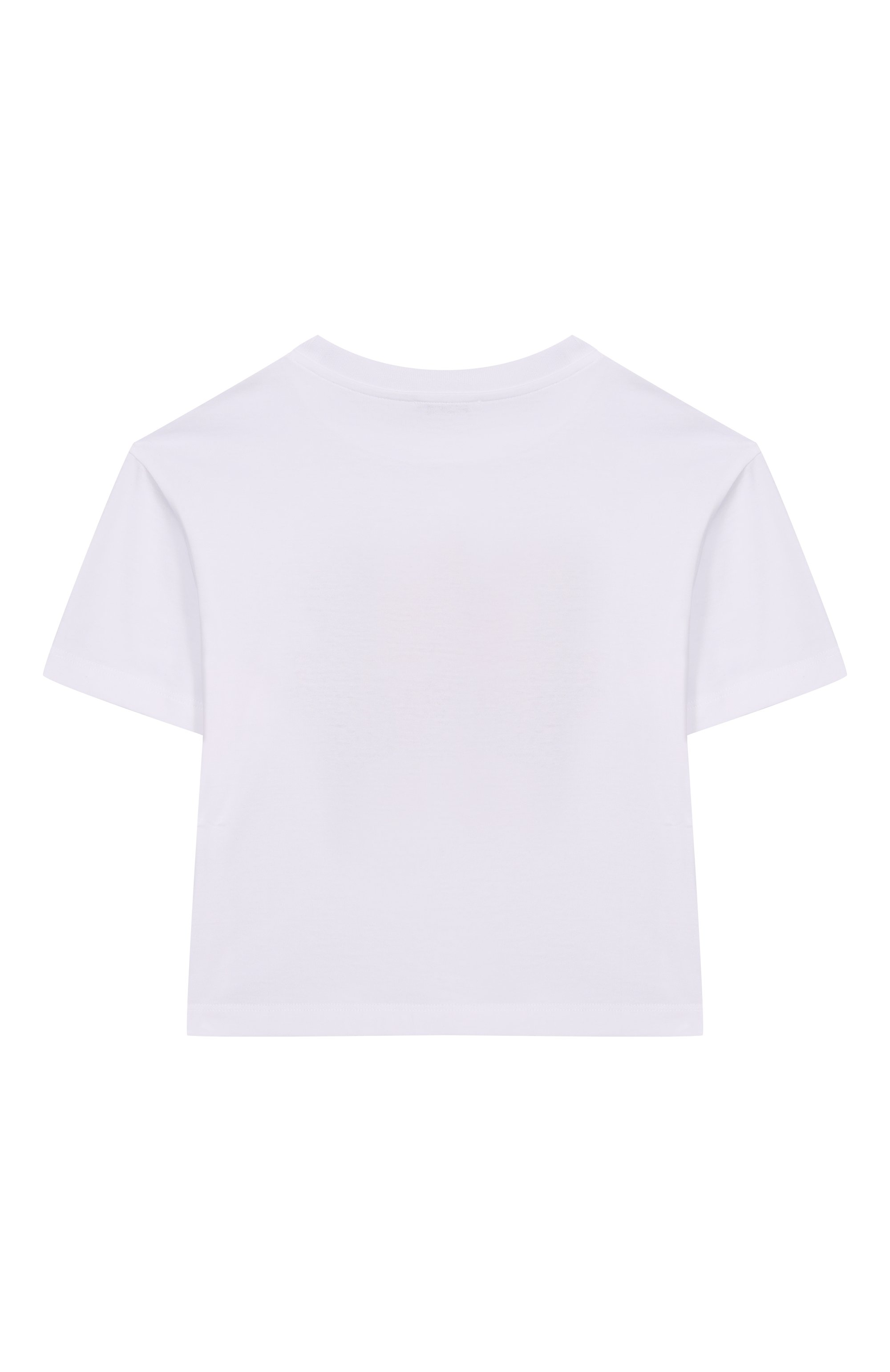 Хлопковая футболка DOLCE & GABBANA белого цвета по цене 23600 руб., арт. L5JTNL/G7PHR/8-12+, фото 2 Хлопковая футболка DOLCE & GABBANA, арт. L5JTNL/G7PHR/8-12+, фото 2
