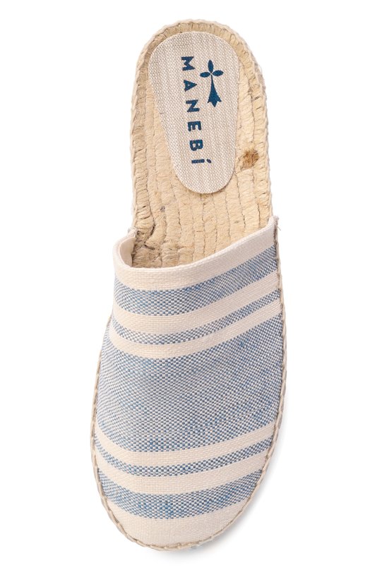 Текстильные сабо Manebi Z 8.9 MH/JUTE JAQUARD Голубой  Z 8.9 MH/JUTE JAQUARD Фото 6