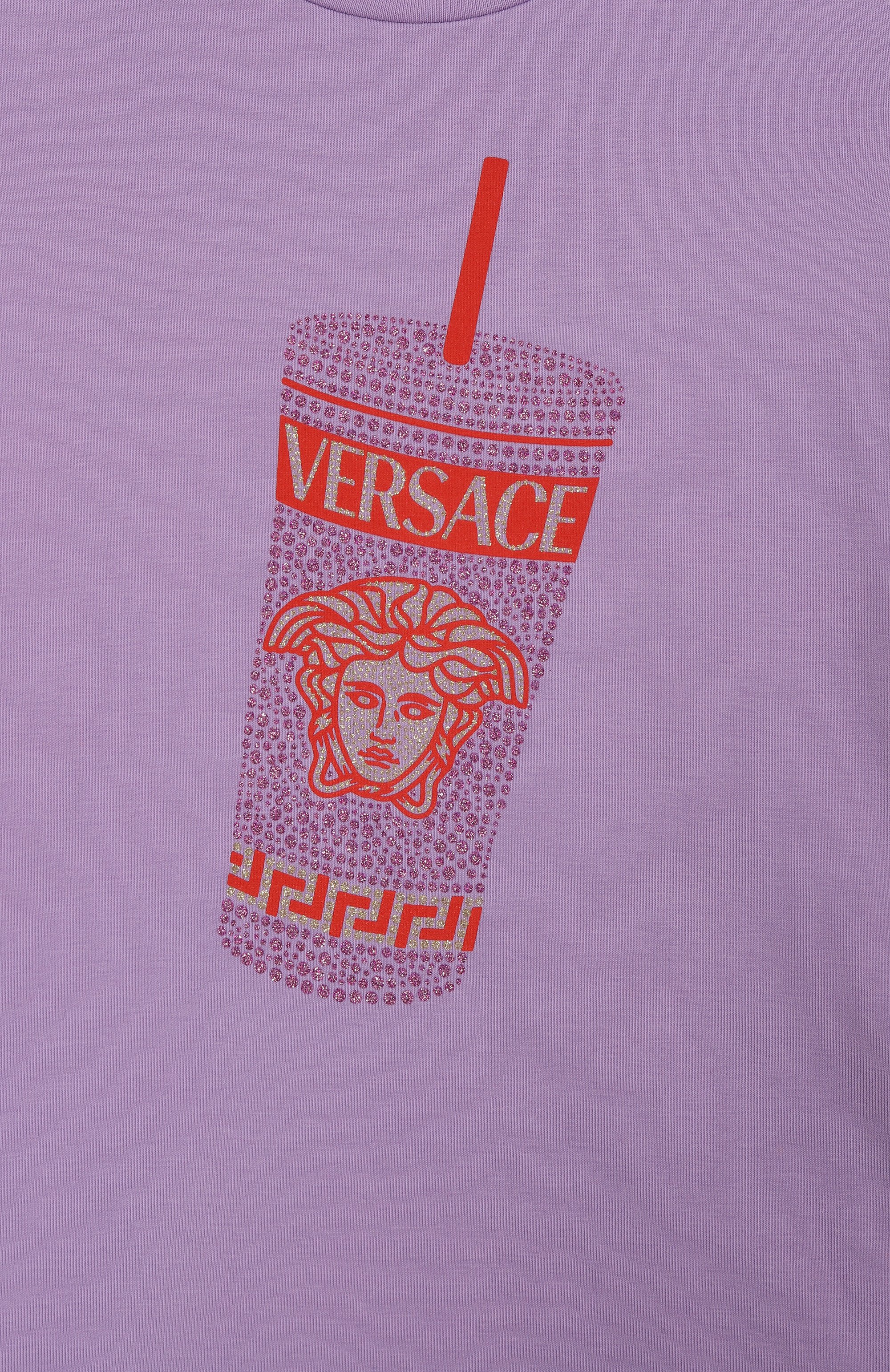 Хлопковое платье VERSACE, арт. 1018540/1A13227, фото 3