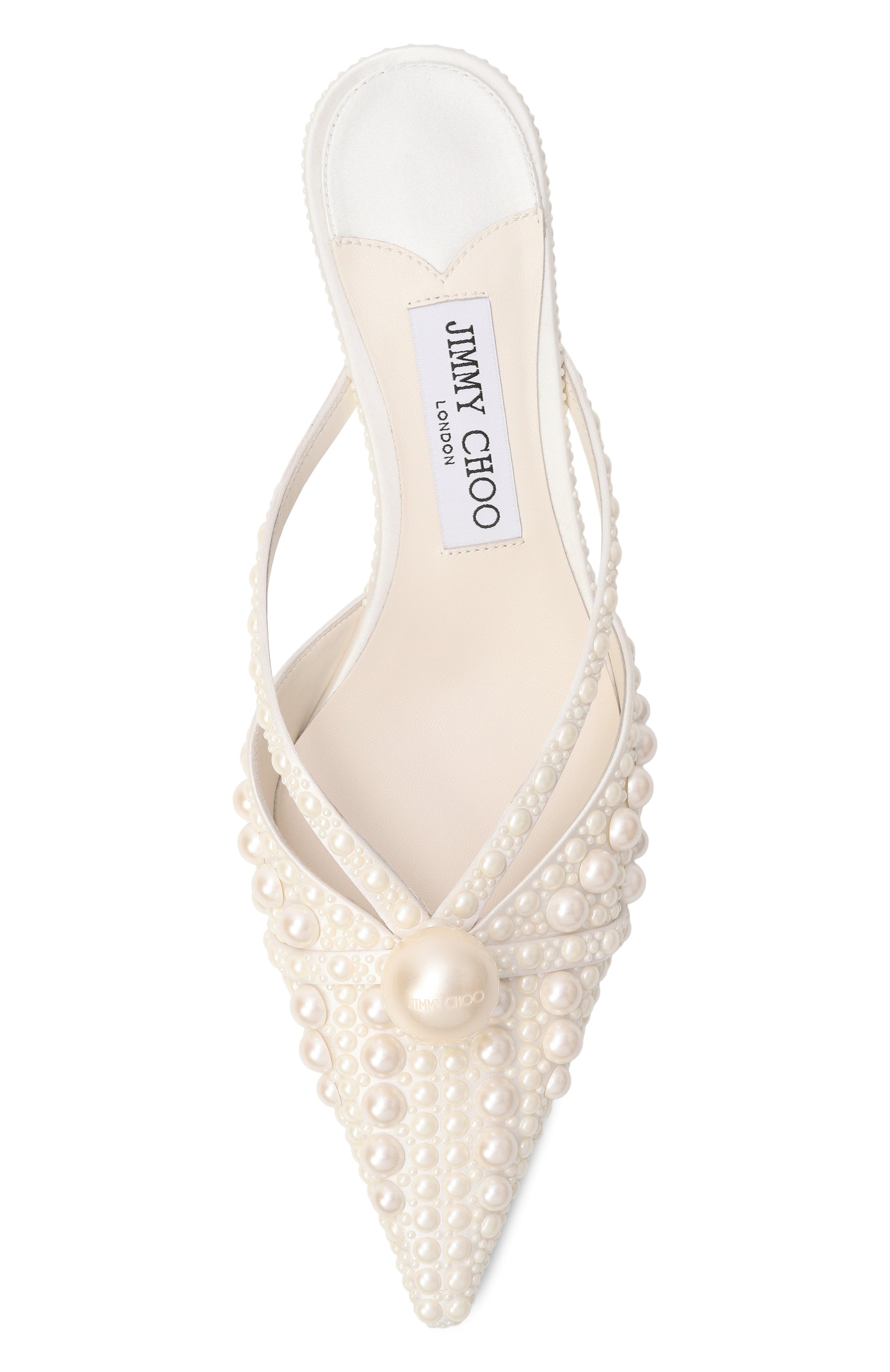 Текстильные мюли sana 50 JIMMY CHOO, арт. SANAMULE50W0Z, фото 6