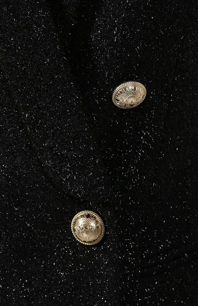 Шерстяное платье BALMAIN черного цвета по цене 298000 руб., арт. SF16132/W038, фото 5 Шерстяное платье BALMAIN, арт. SF16132/W038, фото 5