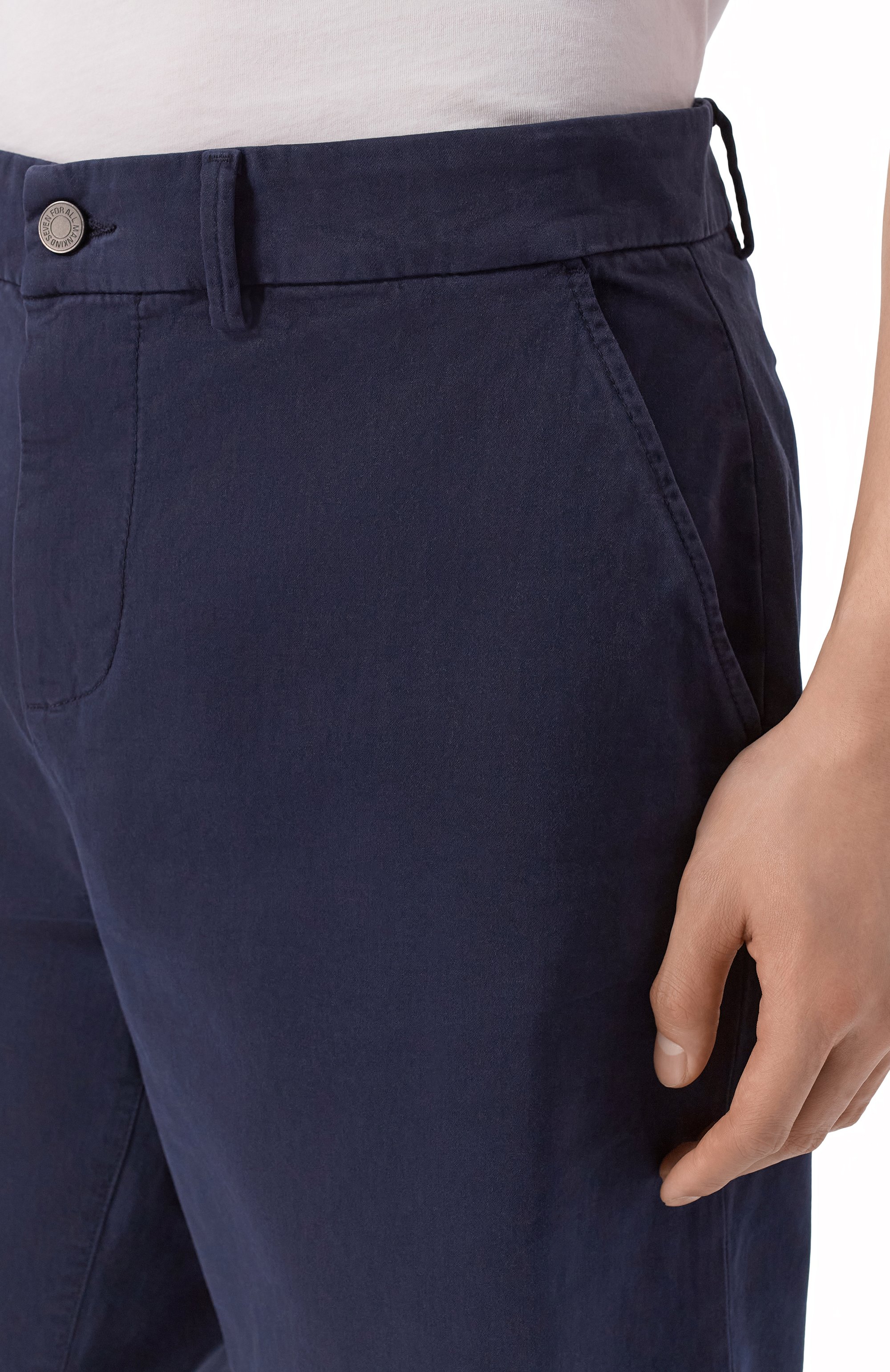 Хлопковые шорты 7 FOR ALL MANKIND темно-синего цвета по цене 22300 руб., арт. 7TI70E45-3A4, фото 5 Хлопковые шорты 7 FOR ALL MANKIND, арт. 7TI70E45-3A4, фото 5