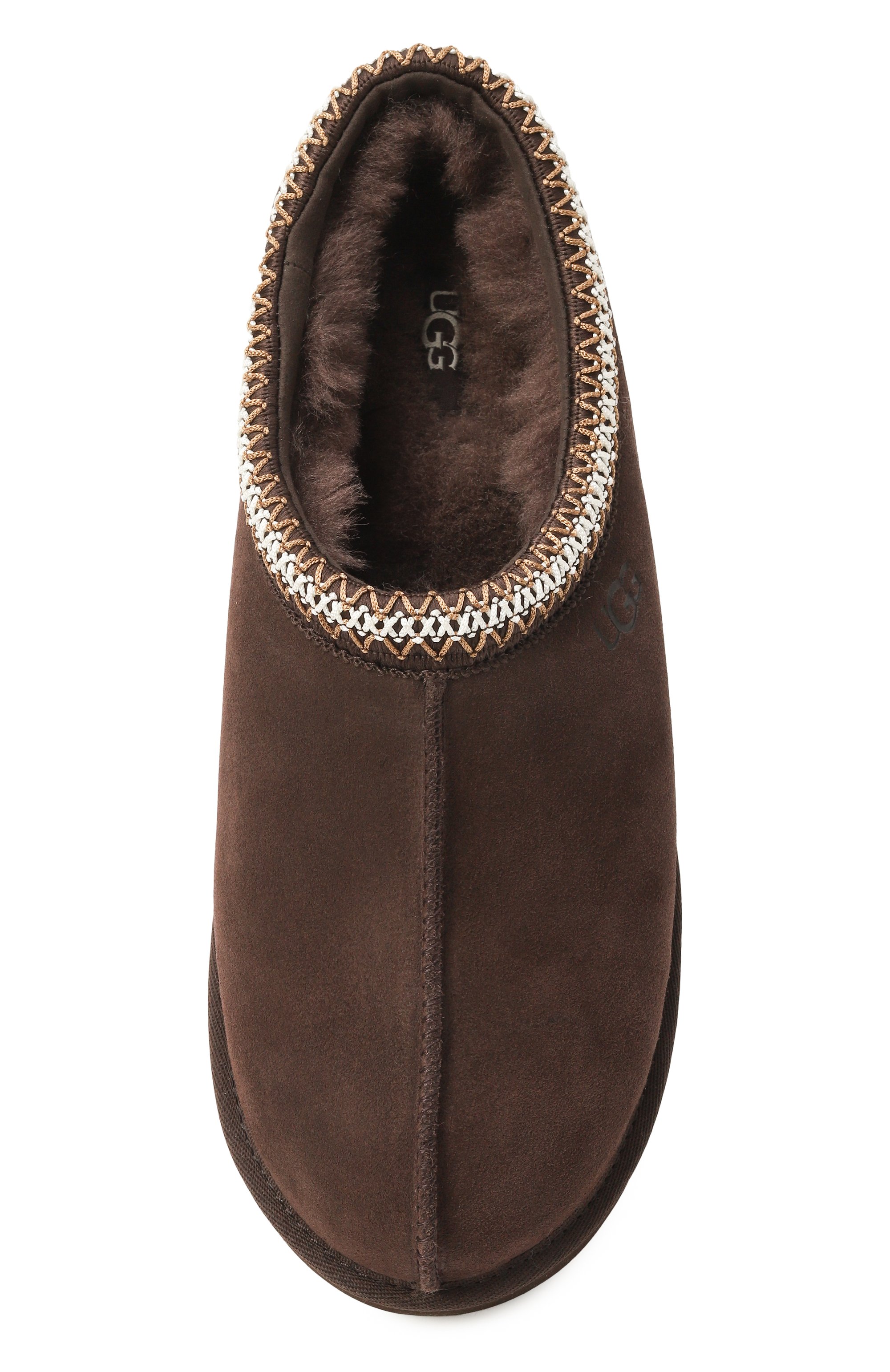 Замшевые сабо tasman ii UGG темно-коричневого цвета по цене 18450 руб., арт. 1174671, фото 6 Замшевые сабо tasman ii UGG, арт. 1174671, фото 6