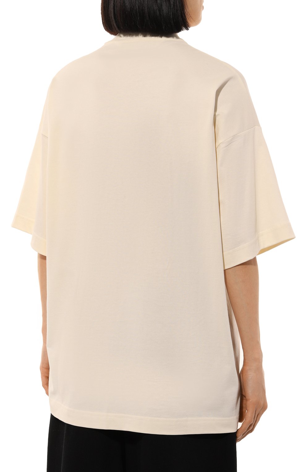 Хлопковая футболка PALM ANGELS, арт. PWAA017F24JER005, фото 4