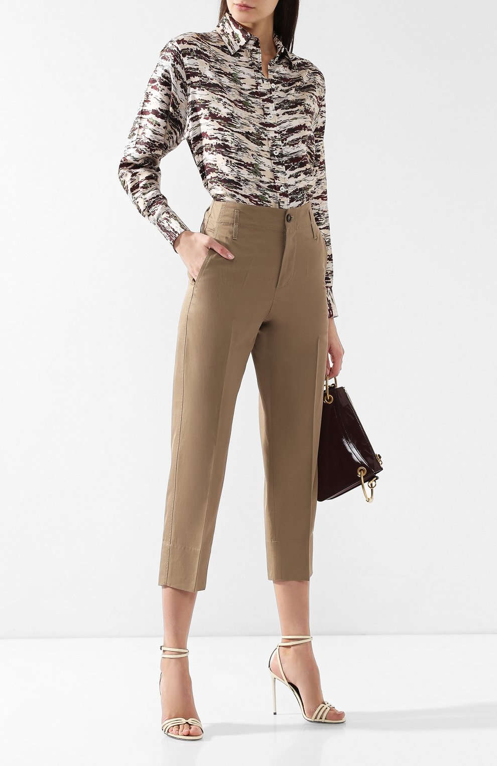 Укороченные брюки BRUNELLO CUCINELLI, арт. MF543P6886, фото 2