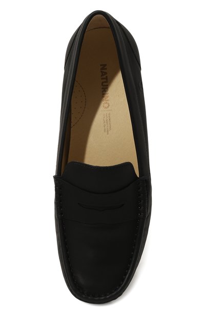 Кожаные мокасины NATURINO черного цвета по цене 14450 руб., арт. 2013960/61/0A01/33-40, фото 4 Кожаные мокасины NATURINO, арт. 2013960/61/0A01/33-40, фото 4