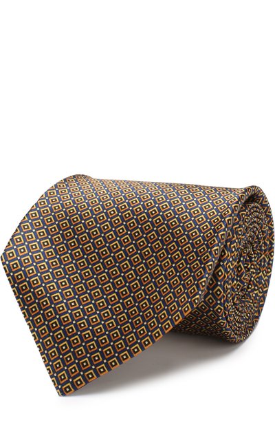 Шелковый галстук с узором KITON, арт. UCRVKLC02F98, фото 1