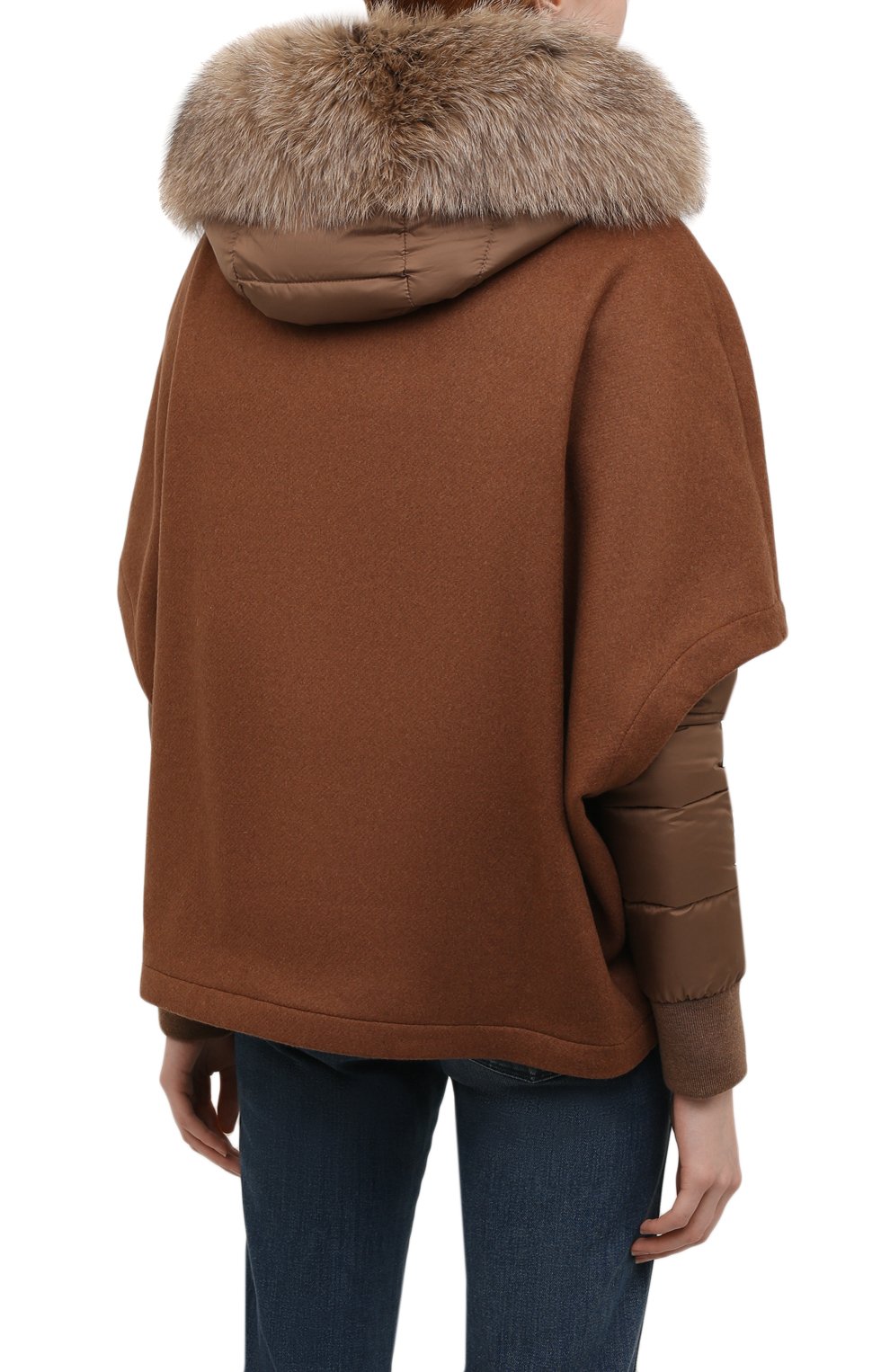 Комплект из шерстяной накидки и пуховой куртки MOORER, арт. PEGAS0-CZI/M0DGI300009-TEPA386, фото 4