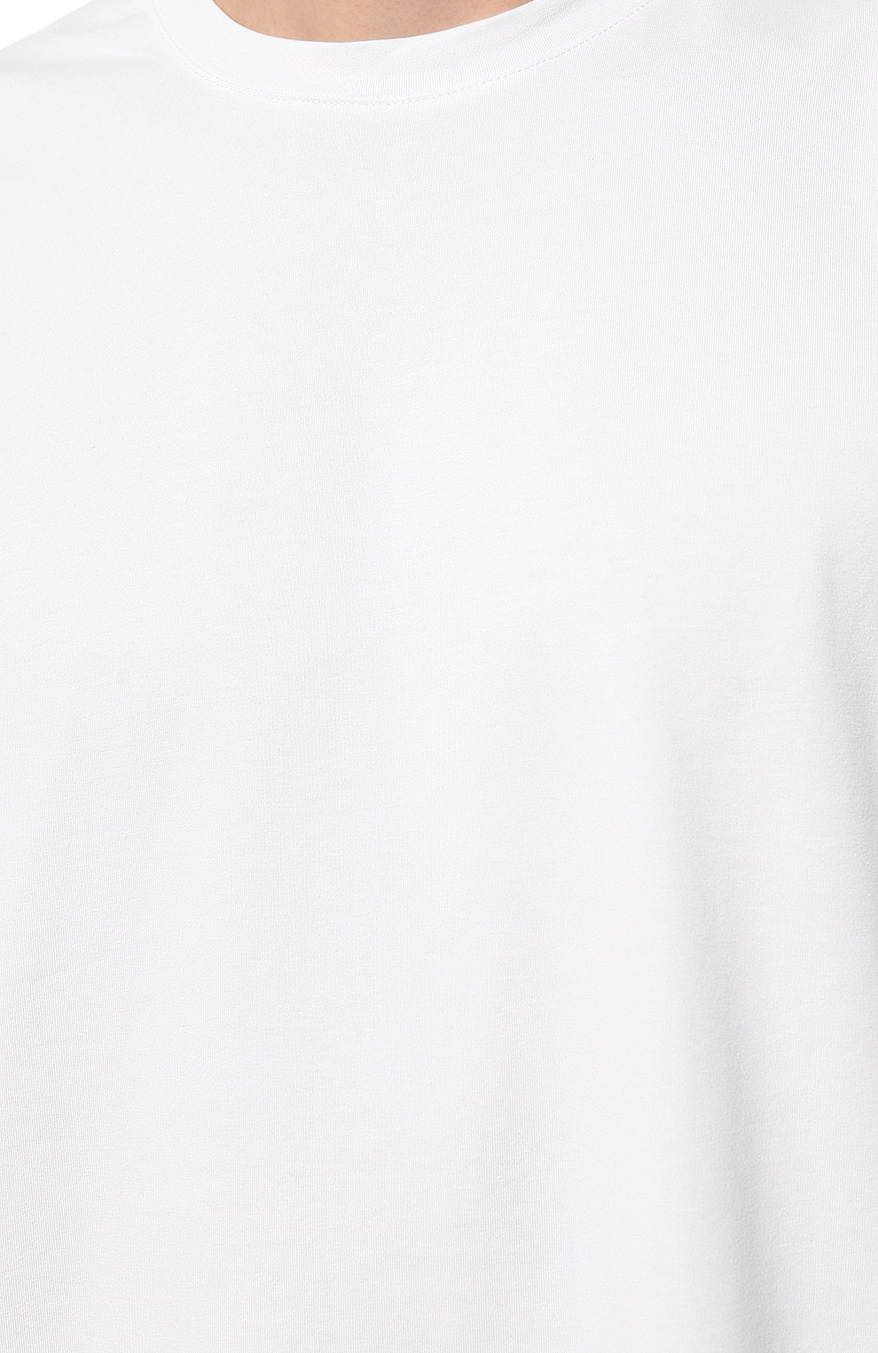 Хлопковая футболка 7 FOR ALL MANKIND белого цвета по цене 7415 руб., арт. JSIM2370WT, фото 5 Хлопковая футболка 7 FOR ALL MANKIND, арт. JSIM2370WT, фото 5