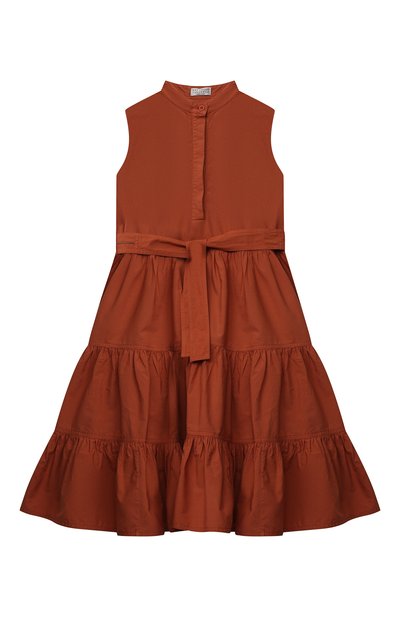 Хлопковое платье BRUNELLO CUCINELLI, арт. BH139A214A, фото 1