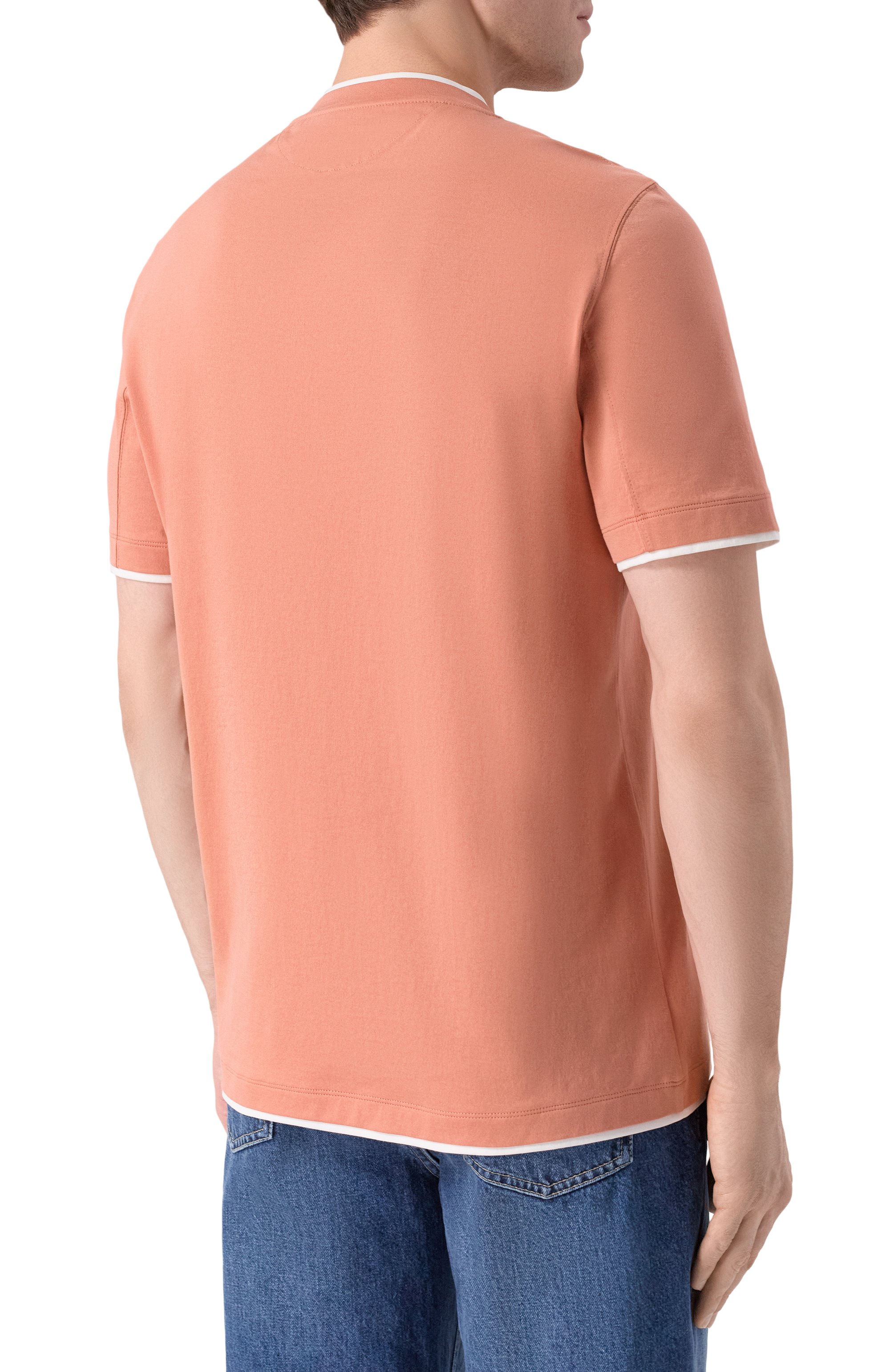 Хлопковая футболка BRUNELLO CUCINELLI, арт. M0B137427, фото 4