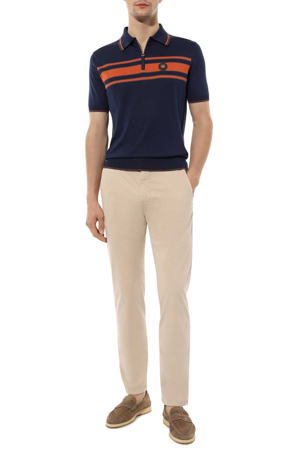 Поло из хлопка и шелка STEFANO RICCI, арт. K616321AZ2/F23234, фото 2