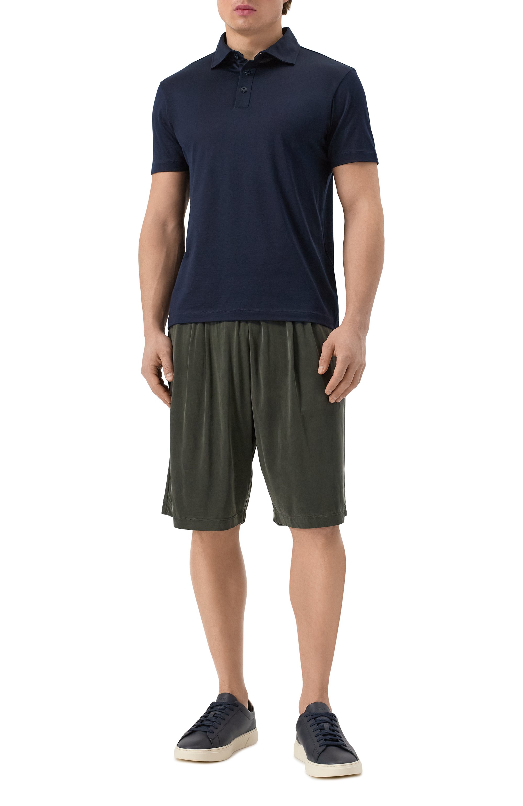 Поло из шелка и хлопка GIORGIO ARMANI, арт. 3KSF74/SJZHZ, фото 2