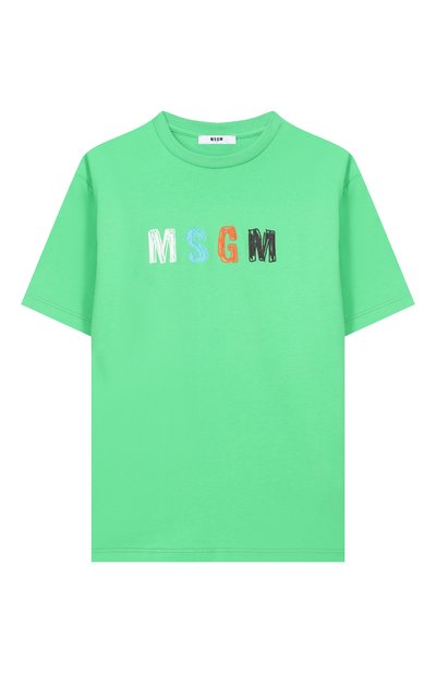 Хлопковая футболка MSGM KIDS, арт. S6MSJBTH232