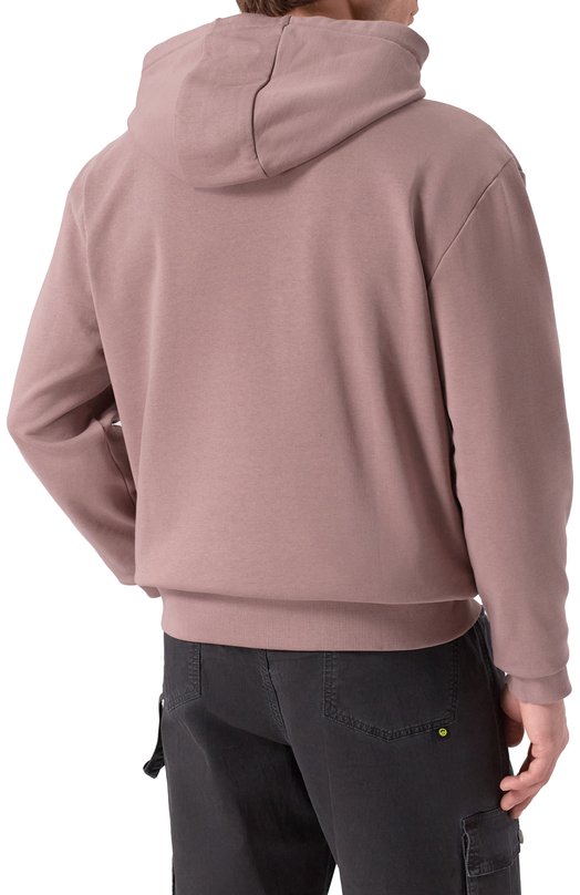 Хлопковое худи HUGO 50486478 Розовый  50486478 Фото 4