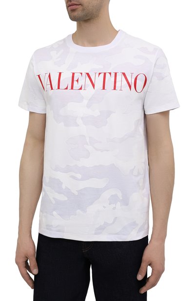 Хлопковая футболка VALENTINO, арт. WV3MG10V7NM, фото 3