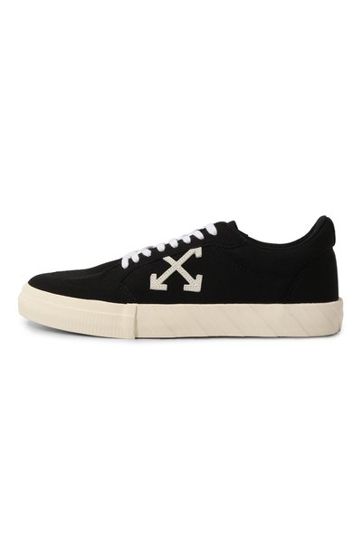 Текстильные кеды vulcanized OFF-WHITE черного цвета по цене 28850 руб., арт. OMIA085C99FAB0021001, фото 4 Текстильные кеды vulcanized OFF-WHITE, арт. OMIA085C99FAB0021001, фото 4