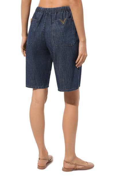 Джинсовые шорты VALENTINO, арт. 5B3DD17U7MR, фото 4