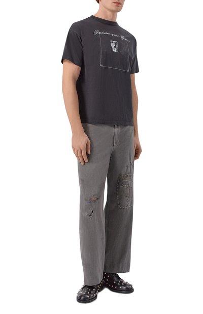 Брюки из хлопка и льна ENFANTS RICHES DEPRIMES, арт. 060-291, фото 2