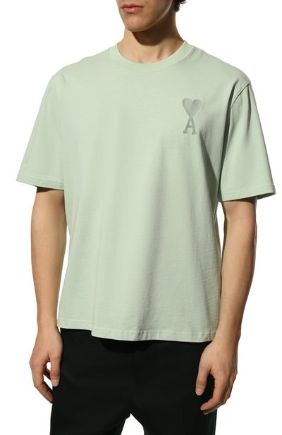 Хлопковая футболка AMI, арт. UTS002.726, фото 3