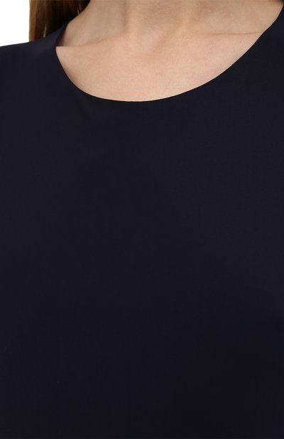 Топ JIL SANDER темно-синего цвета по цене 26350 руб., арт. JSWQ705036-WQ477108, фото 5 Топ JIL SANDER, арт. JSWQ705036-WQ477108, фото 5