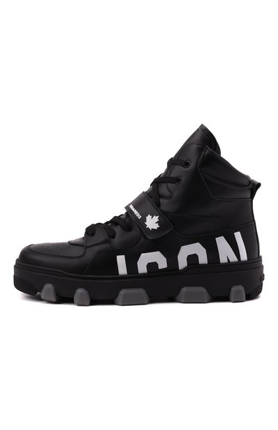 Кожаные кеды basket icon DSQUARED2, арт. SNM0182 01500001, фото 3