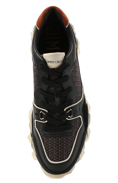 Комбинированные кроссовки diamond x trainer JIMMY CHOO черного цвета по цене 57250 руб., арт. DIAM0ND X TRAINER/M/FHF, фото 5 Комбинированные кроссовки diamond x trainer JIMMY CHOO, арт. DIAM0ND X TRAINER/M/FHF, фото 5