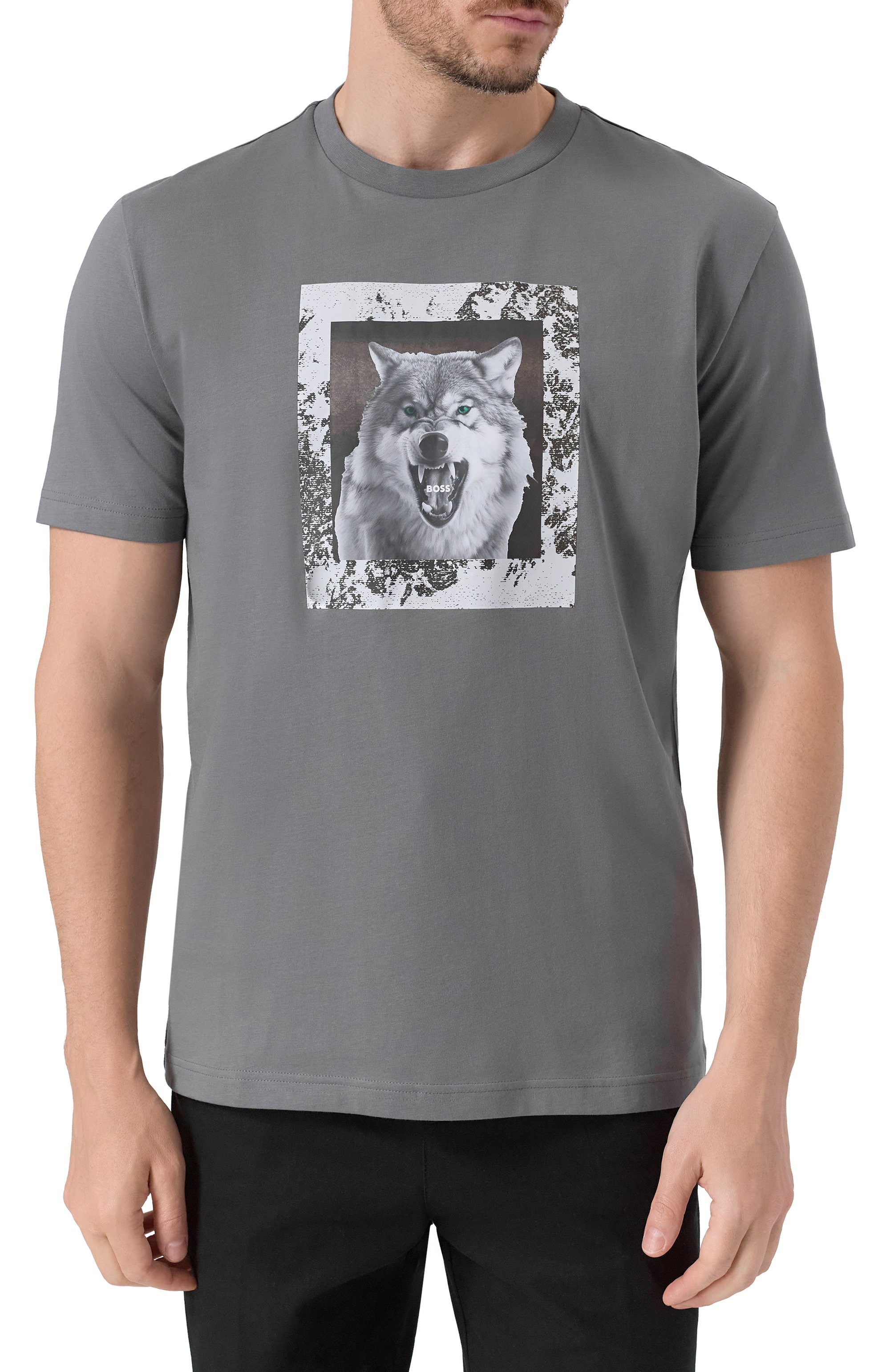 Хлопковая футболка BOSS ORANGE, арт. 50554615, фото 3