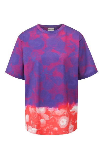 Женская хлопковая футболка DRIES VAN NOTEN, арт. 191-11188-7622