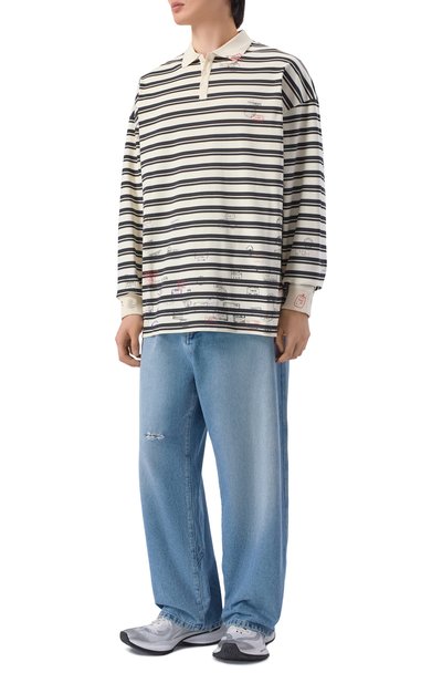 Женское хлопковое поло VETEMENTS, арт. ME76P0231WB/26430 JERSEY