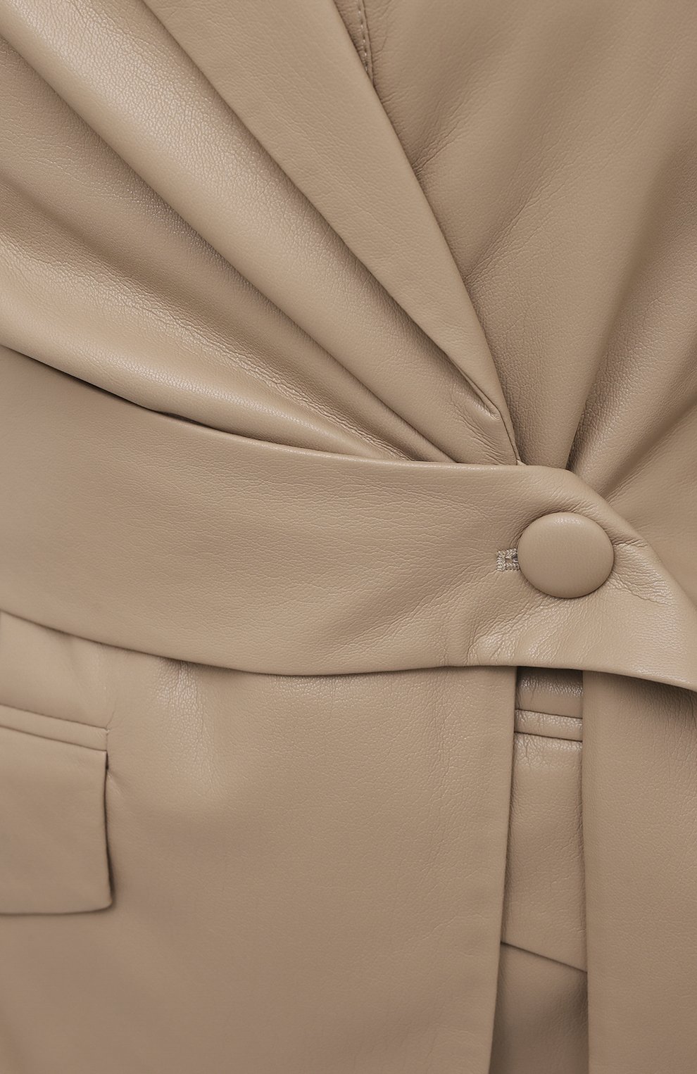 Жакет из экокожи NANUSHKA, арт. BEA_SANDST0NE_VEGAN LEATHER, фото 5