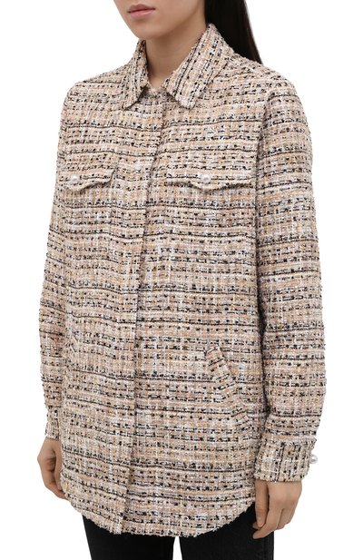 Жакет SEVEN LAB разноцветного цвета по цене 25200 руб., арт. JSP20 tw 1 beige, фото 3 Жакет SEVEN LAB, арт. JSP20 tw 1 beige, фото 3