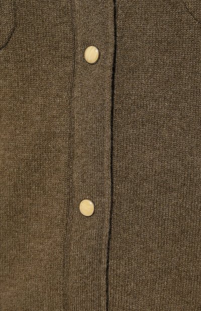 Кашемировый кардиган NOT SHY хаки цвета по цене 34950 руб., арт. 4101014C, фото 5 Кашемировый кардиган NOT SHY, арт. 4101014C, фото 5