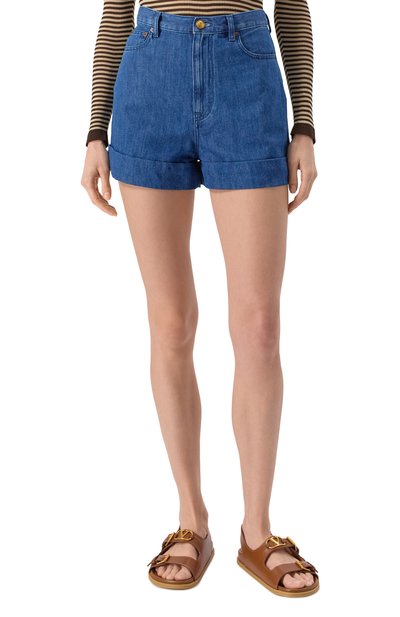 Джинсовые шорты VALENTINO, арт. 6B3DD18S94C, фото 3