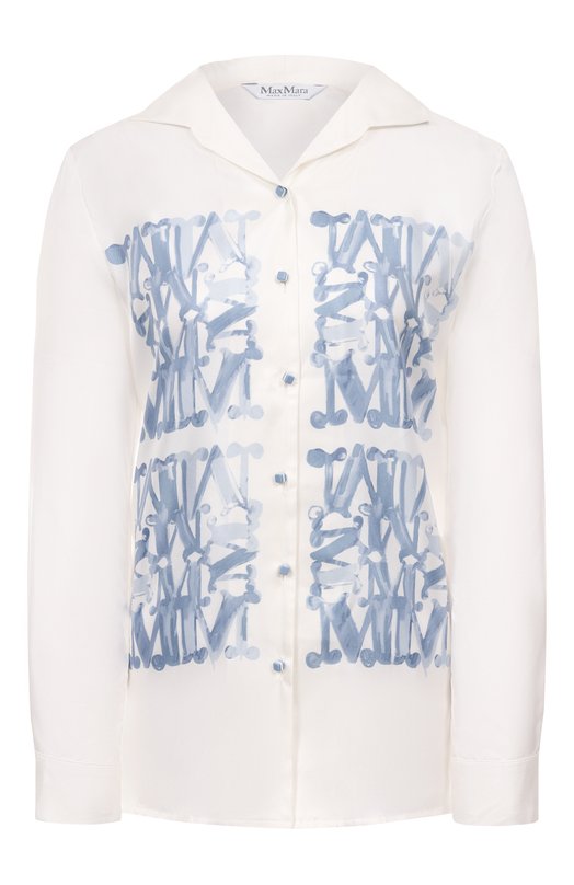 Шелковая рубашка Max Mara NABIL Белый NABIL