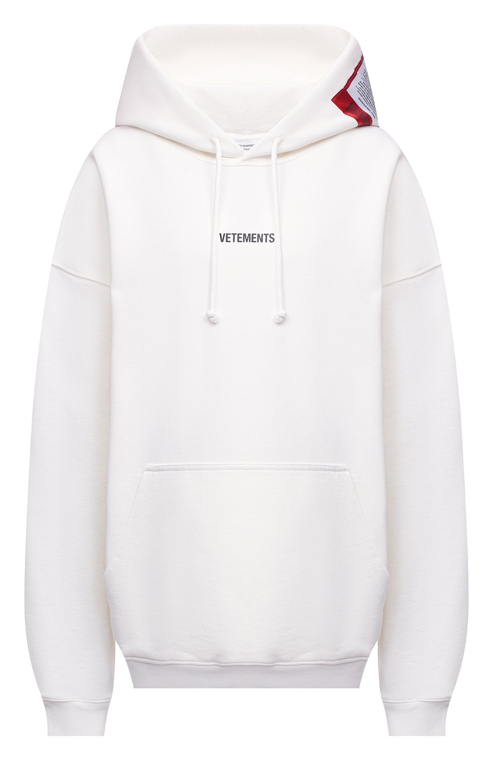 Хлопков ое худи VETEMENTS, арт. UE51TR550W 1601/W, фото 1
